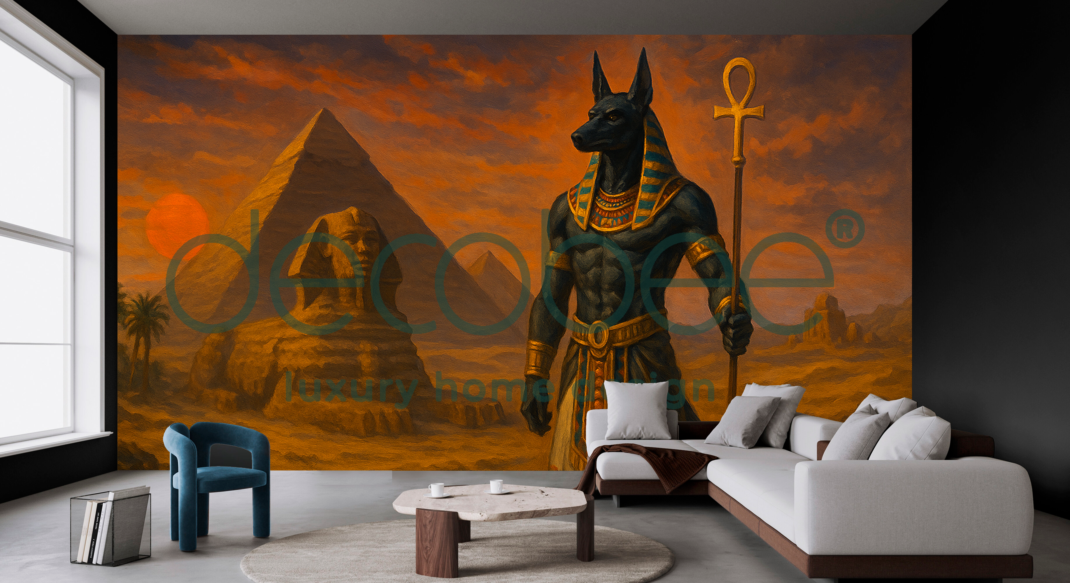Antik Mısır Posteri | Anubis Çölünde Akşam Işığı | MSR017