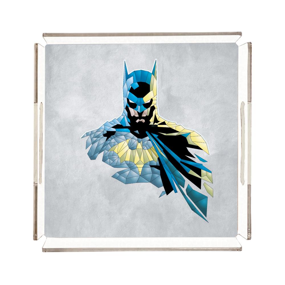 Pleksi Tepsi | Grey Batman Pleksi Tepsi | 25X25CM