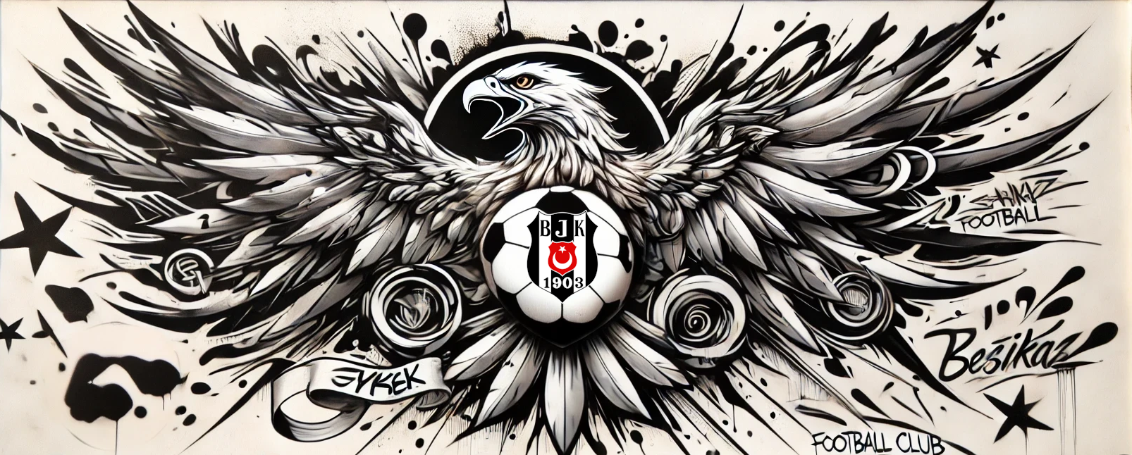 Premium Poster | Beşiktaş Grafitisi | BJK001