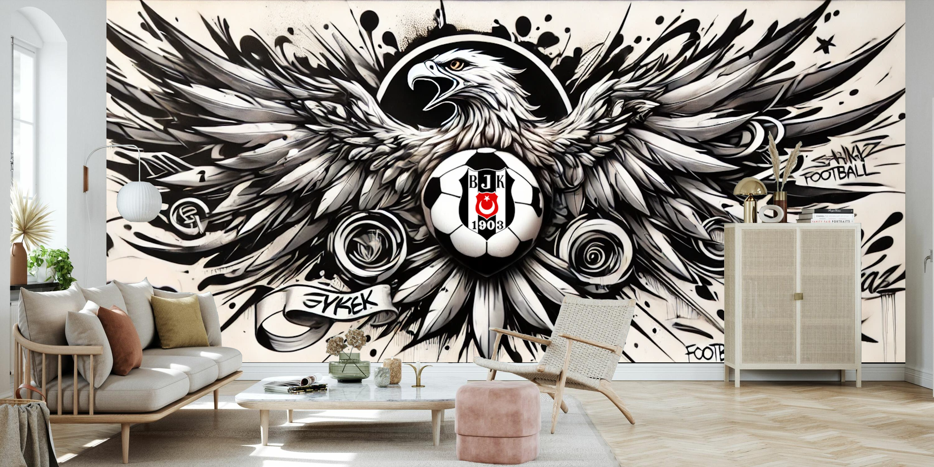 Premium Poster | Beşiktaş Grafitisi | BJK001