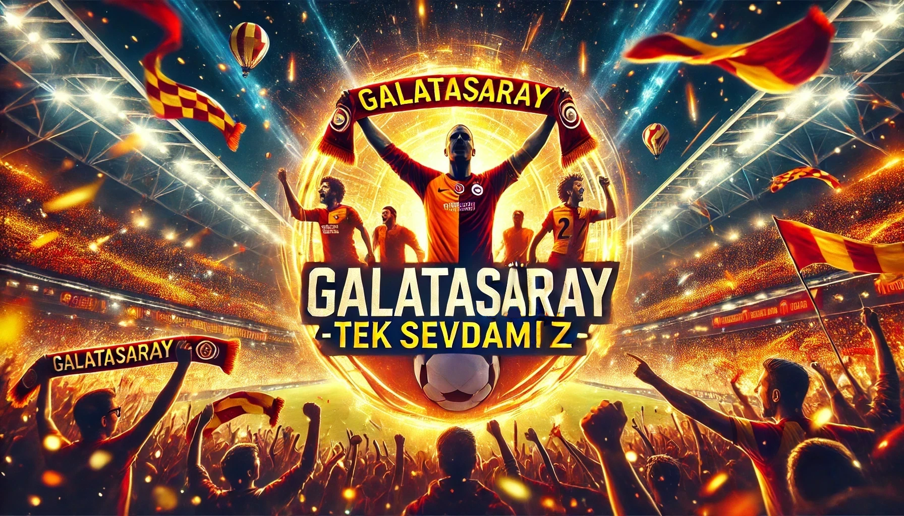 Premium Poster | Galatasaray Sloganı Ve Çılgın Taraftarı | GS007