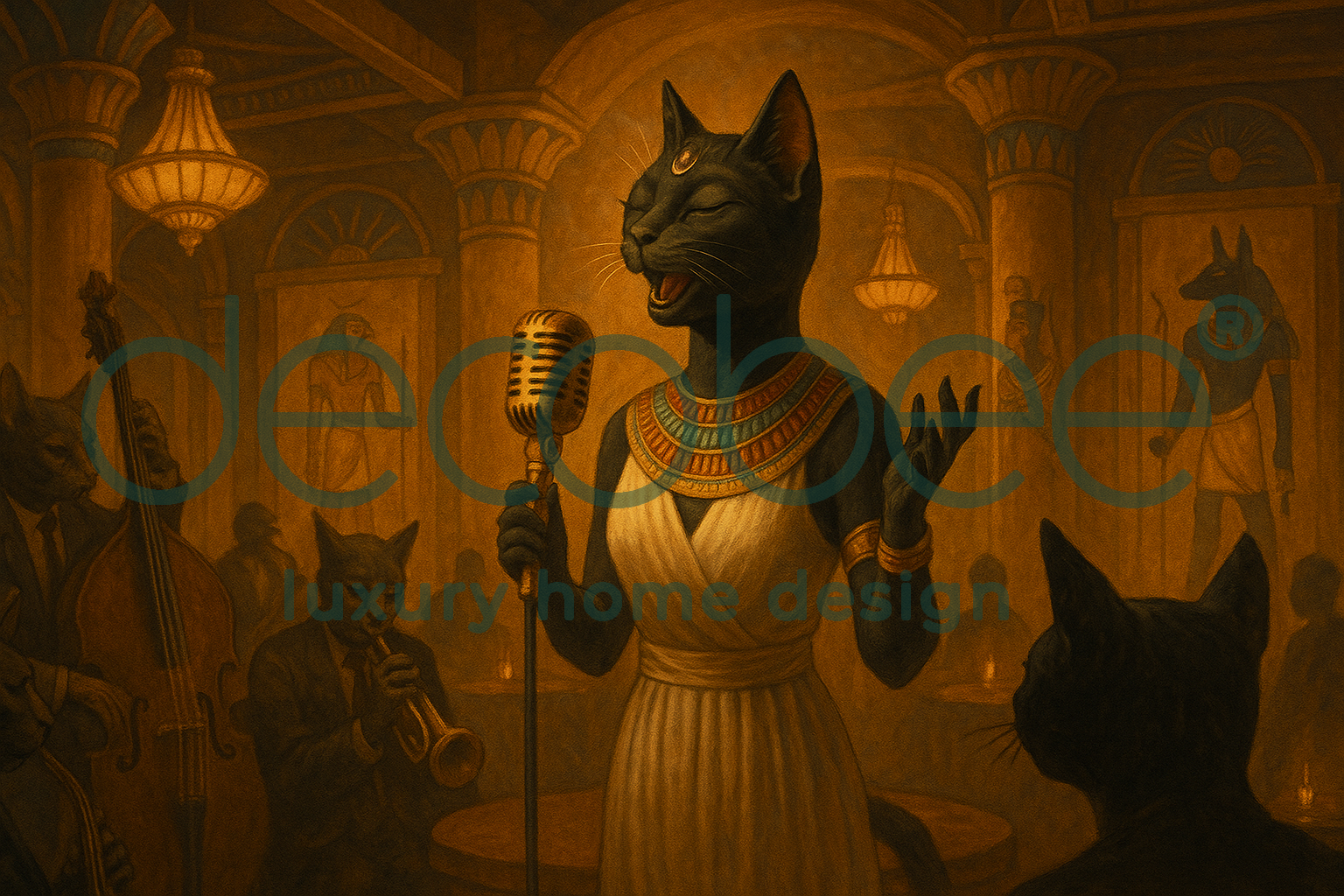Antik Mısır Posteri | Bastet'in Jazz Gecesi | MSR0014