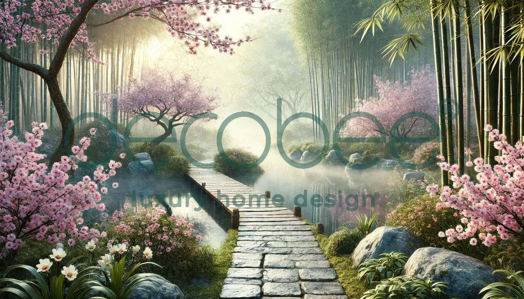 Çiçek Posteri | Zen Bahçesi Taş Yolu | CK004