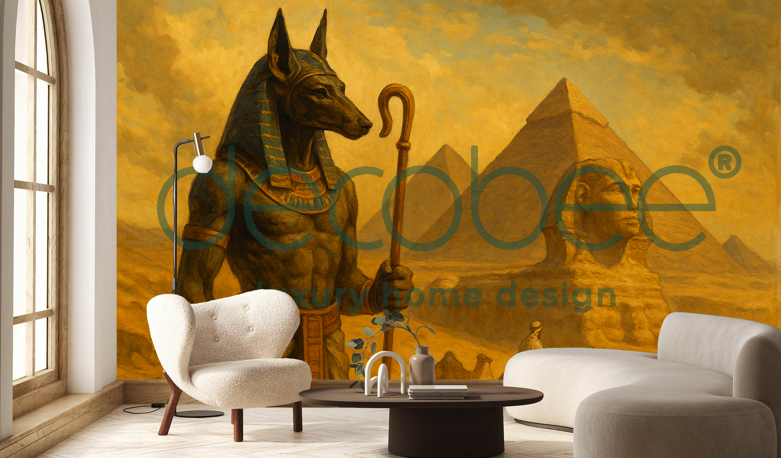 Antik Mısır Posteri | Antik Mısır'da Anubis ve Sfenks | MSR010