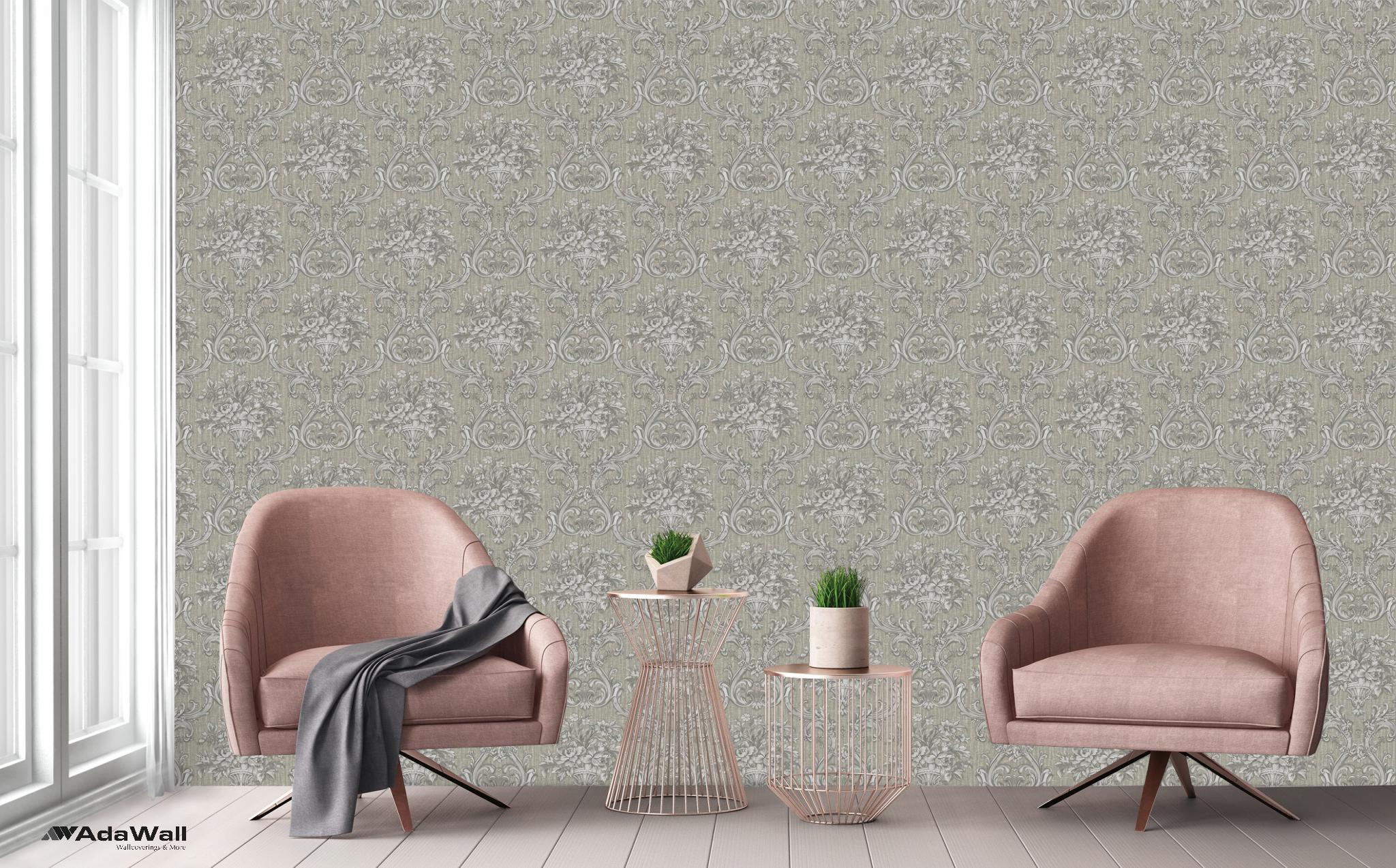 Seyyah | Klasik Damask Desenli Duvar Kağıdı | 1310-4