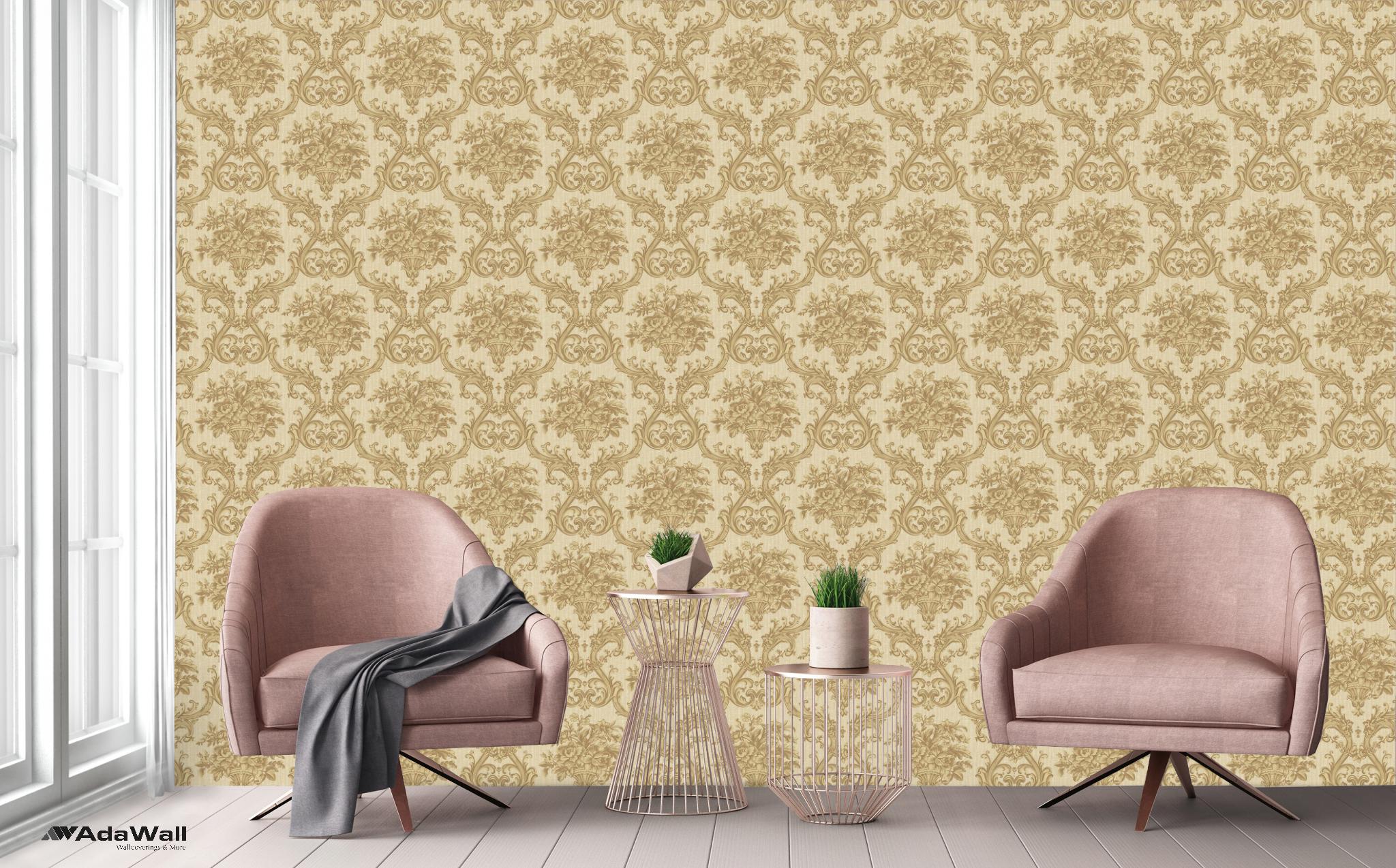 Seyyah | Klasik Damask Desenli Duvar Kağıdı | 1310-3