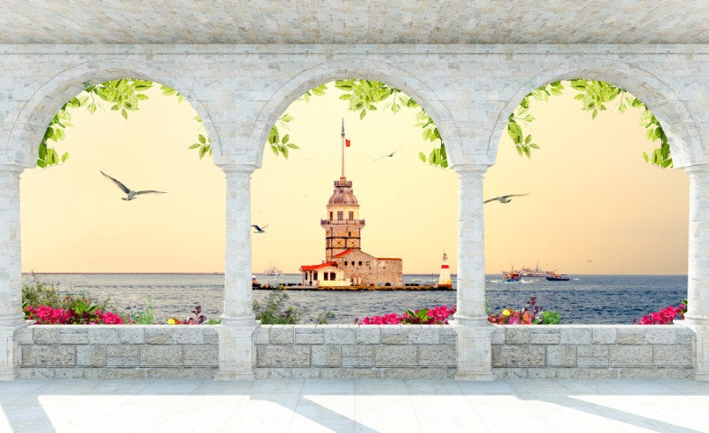 Şehir Görünümlü | 3D Şehir Posteri | DECOBEE-CT009