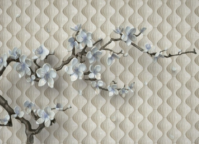 Çiçek Desenli | 3D Çiçek Posteri | DECOBEE-F171