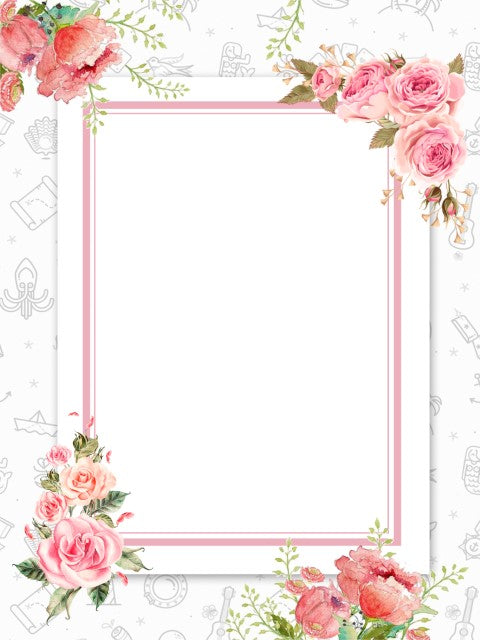Çiçek Desenli | 3D Çiçek Posteri | DECOBEE-F361