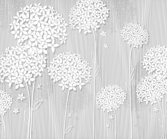 Çiçek Desenli | 3D Çiçek Posteri | DECOBEE-F402