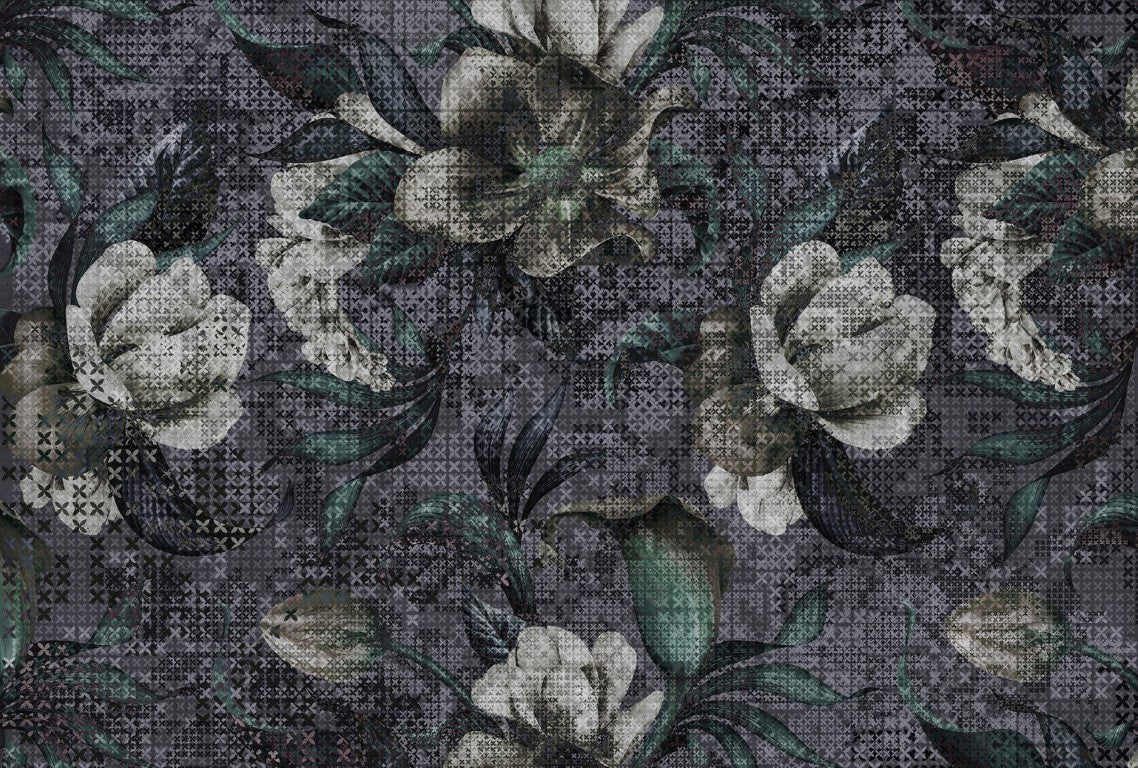 Çiçek Desenli | 3D Çiçek Posteri | DECOBEE-F476