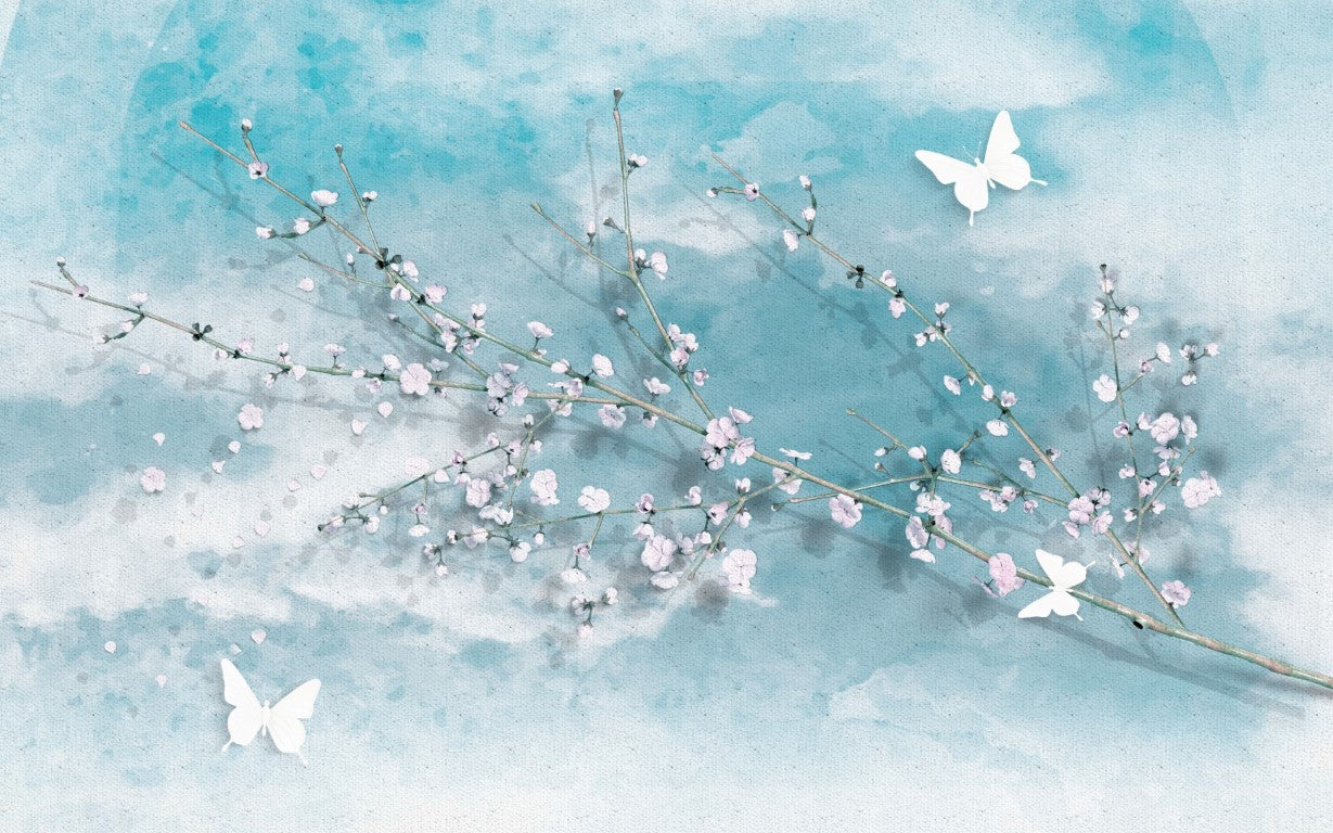 Çiçek Desenli | 3D Çiçek Posteri | DECOBEE-F507