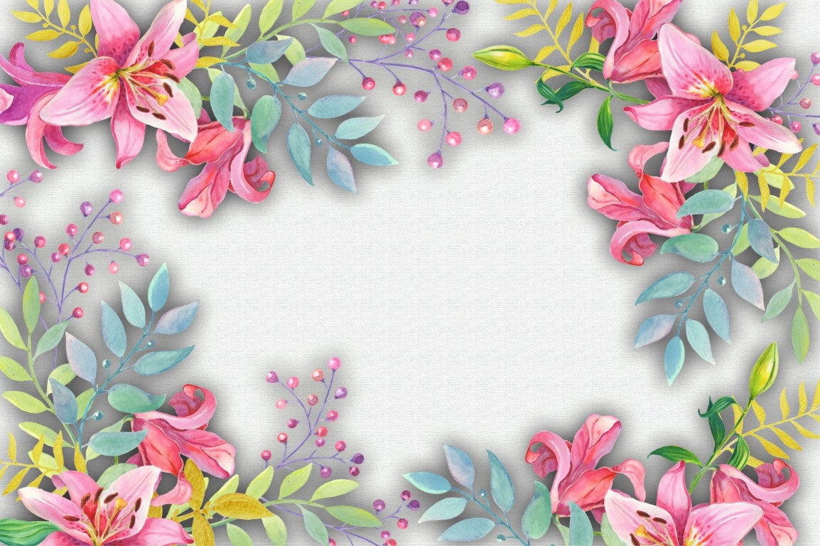 Çiçek Desenli | 3D Çiçek Posteri | DECOBEE-F514