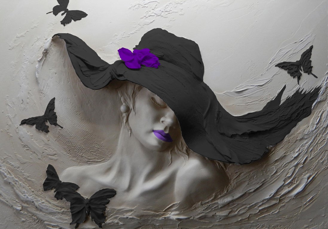 Kabartma Görünümlü | 3D Rölyef Posteri | DECOBEE-R213