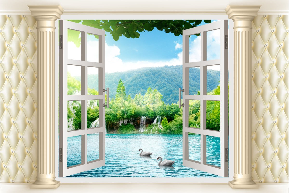 Doğa Desenli | 3D Doğa Posteri | DECOBEE-N250