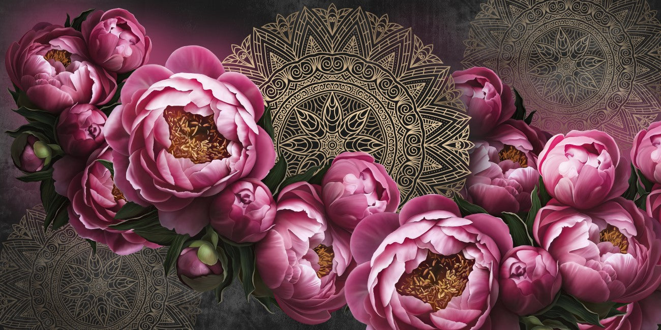 Çiçek Desenli | 3D Çiçek Posteri | DECOBEE-F653