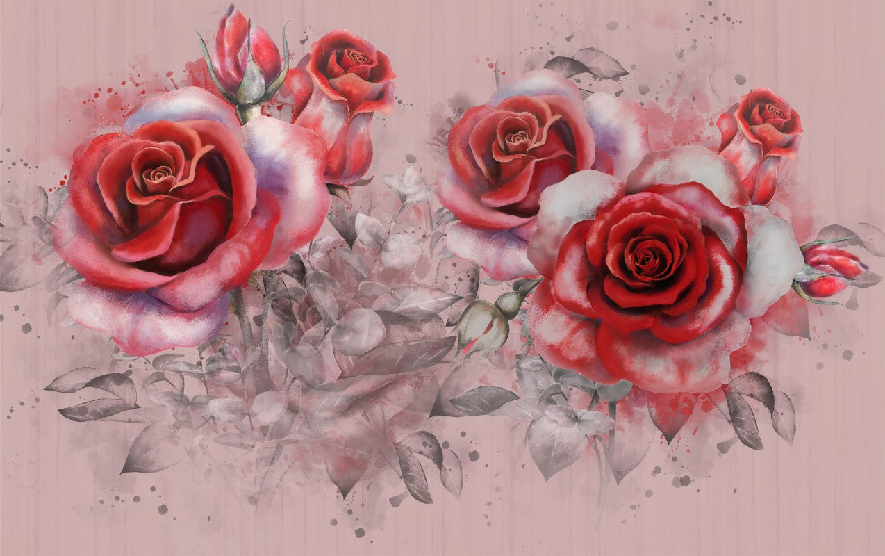 Çiçek Desenli | 3D Çiçek Posteri | DECOBEE-F659