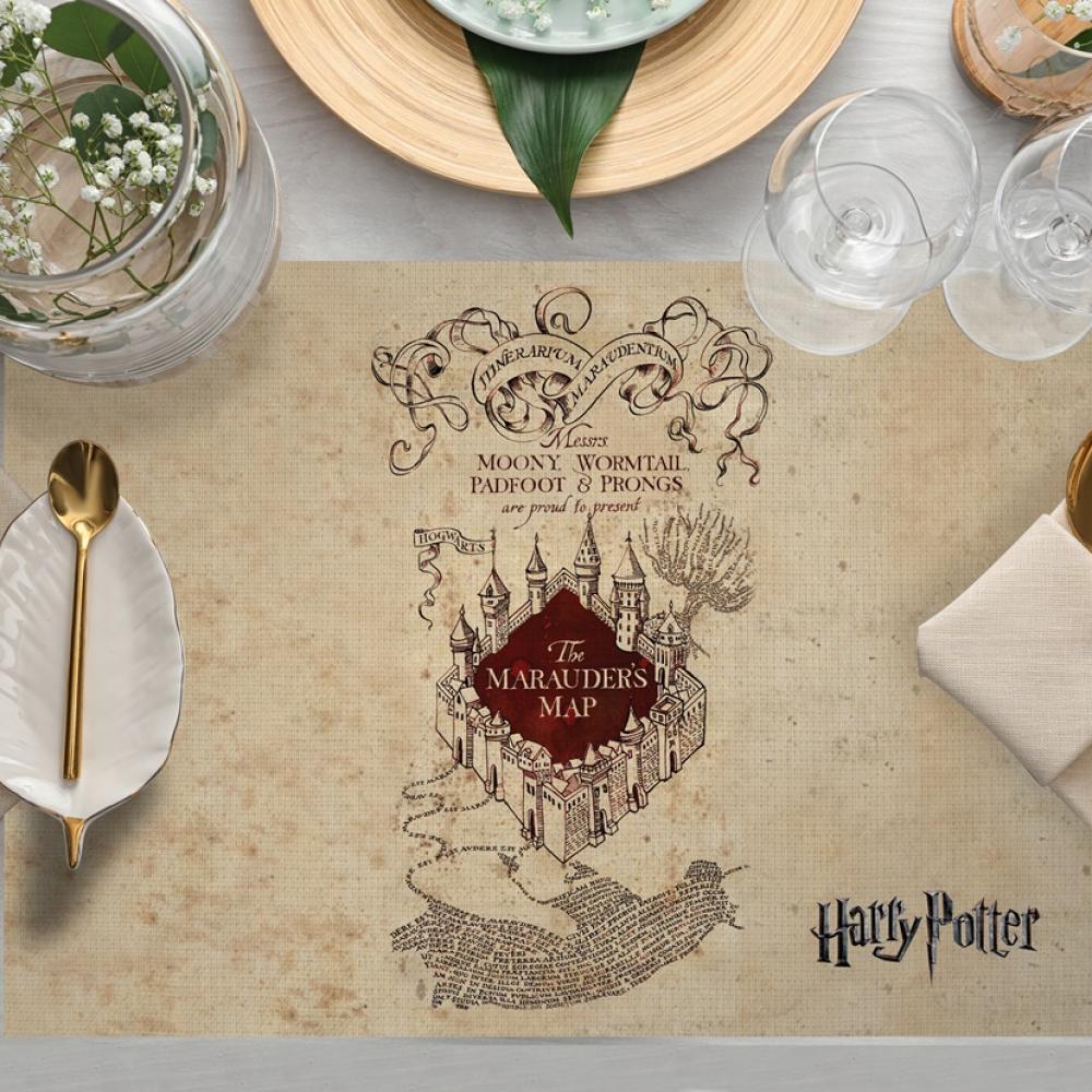 Amerikan Servis | HP Marauders Map Kumaş Amerikan Servis 4'lü Set | 35X50CM