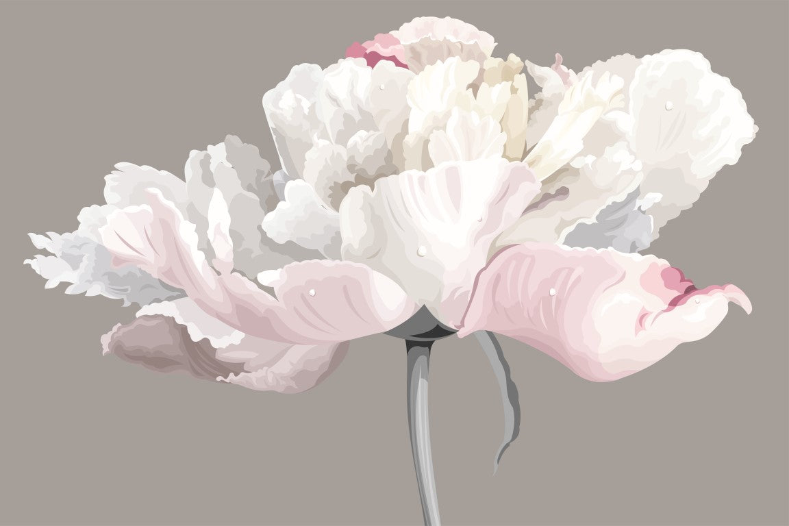 Çiçek Desenli | 3D Çiçek Posteri | DECOBEE-F683
